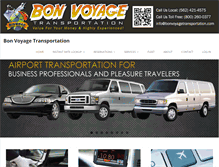 Tablet Screenshot of bonvoyagetransportation.com
